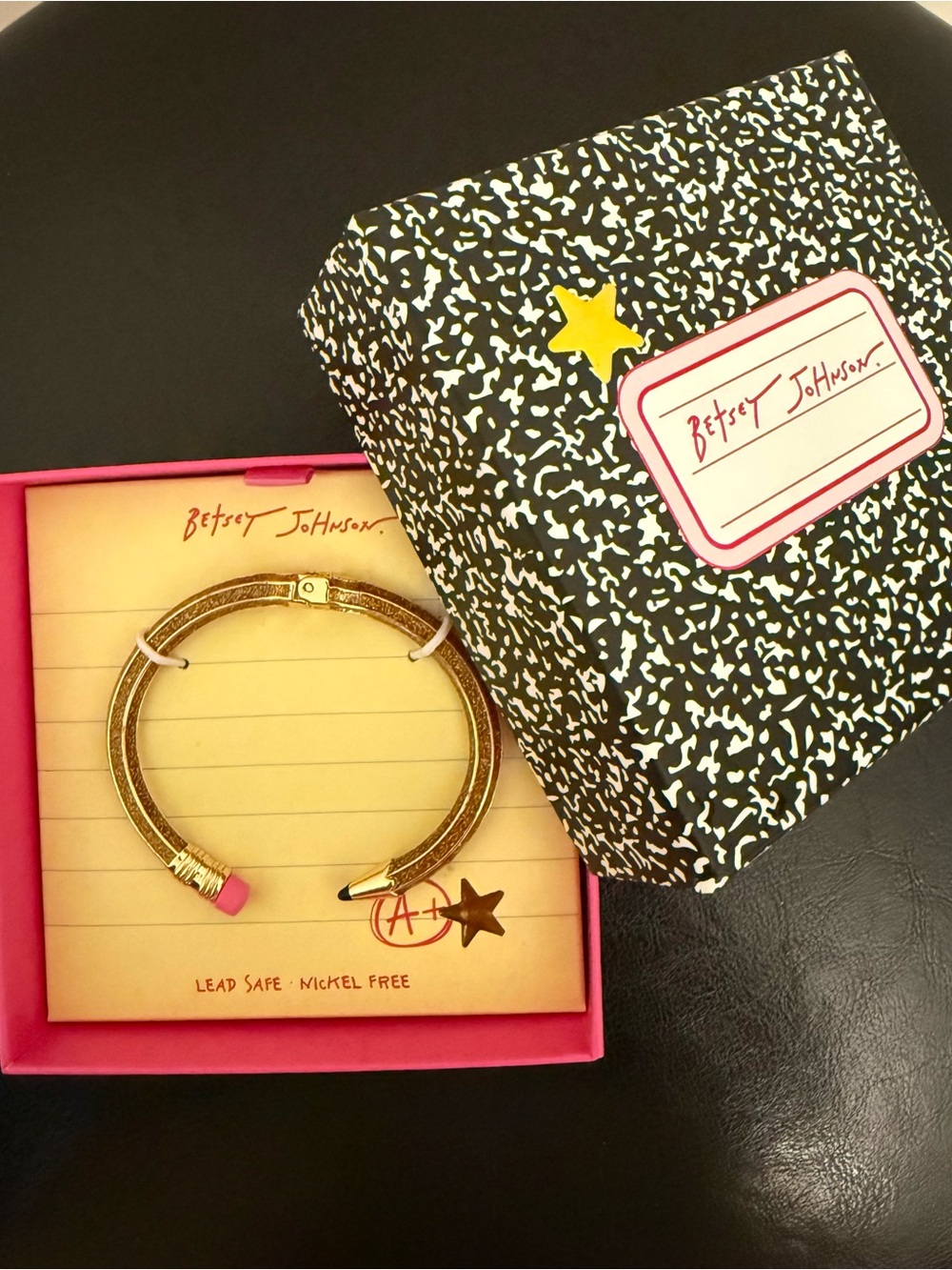 Betsey Johnson Sparkle Pencil Bracelet.  Teacher Gift!